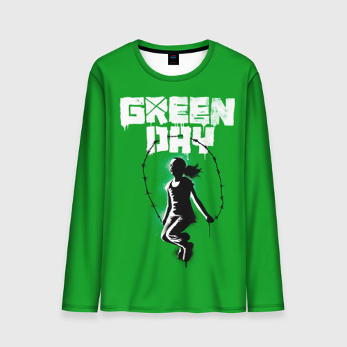 Мужской лонгслив 3D Green Day