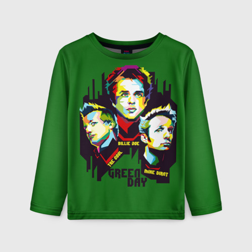 Детский лонгслив 3D Green Day, цвет 3D печать