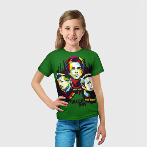 Детская футболка 3D Green Day, цвет 3D печать - фото 5