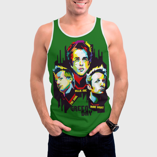 Мужская майка 3D Green Day - фото 3