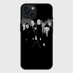 Чехол силиконовый для Apple iPhone 15 матовый Ghost In The Shell 18