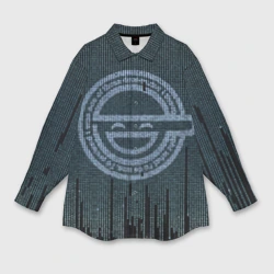 Женская рубашка oversize 3D Ghost In The Shell 6