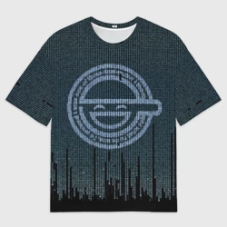 Мужская футболка oversize 3D Ghost In The Shell 6