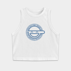 Женская укороченная майка-топ хлопок Ghost in the Shell 20