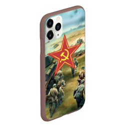 Чехол для iPhone 11 Pro Max матовый Наступление советской армии - фото 2