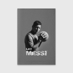 Обложка для паспорта матовая кожа Leo Messi