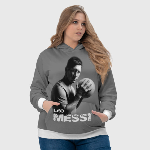 Женская толстовка 3D Leo Messi, цвет 3D печать - фото 6