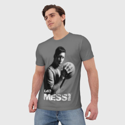 Мужская футболка 3D Leo Messi - фото 2