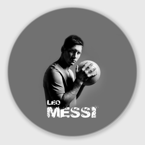 Круглый коврик для мышки Leo Messi