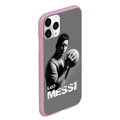 Чехол для iPhone 11 Pro Max матовый Leo Messi, цвет розовый - фото 3