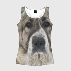 Женская майка 3D САО алабай