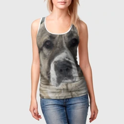 Женская майка 3D САО алабай - фото 2