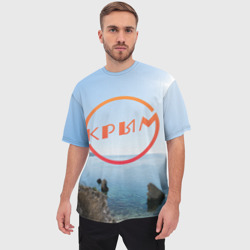 Мужская футболка oversize 3D Крым - фото 2