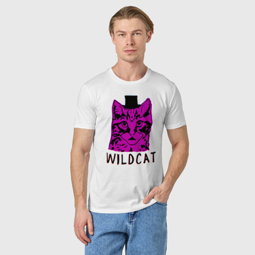 Мужская футболка хлопок wildcat, цвет белый - фото 3