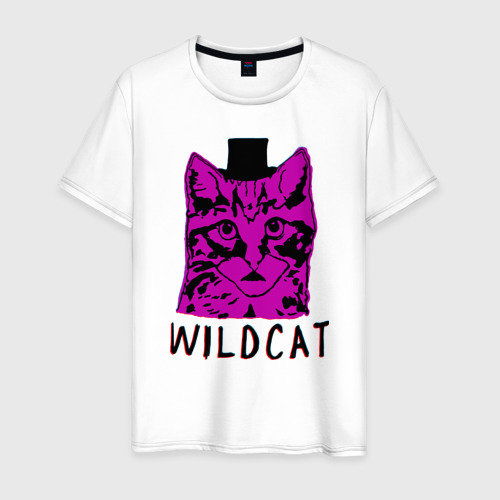 Мужская футболка хлопок wildcat, цвет белый