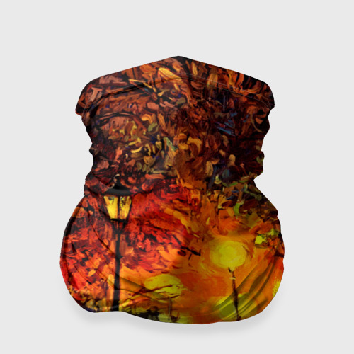 Бандана-труба 3D Осенний парк, цвет 3D печать