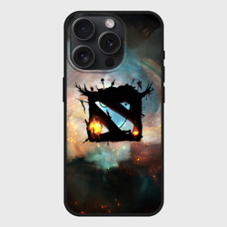 Чехол силиконовый для Apple iPhone 15 Pro матовый Dota II