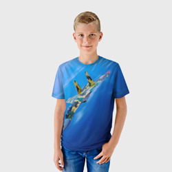 Детская футболка 3D Су 35 в голубом небе - фото 2
