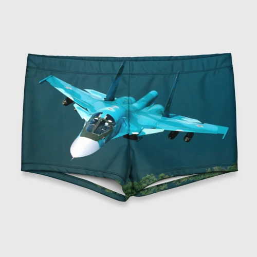 Мужские купальные плавки 3D Су 34