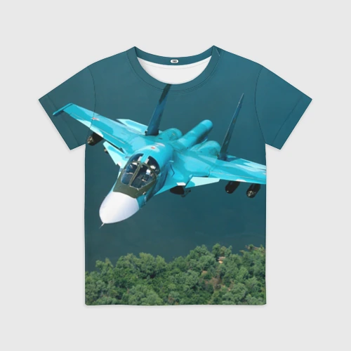 Детская футболка 3D Су 34