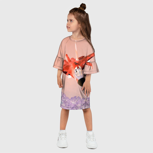 Детское платье 3D Су 34 абстракция, цвет 3D печать - фото 3