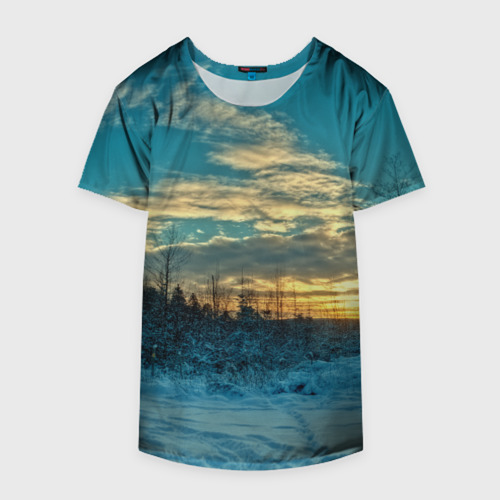 Накидка на куртку 3D Winter sunset - фото 4