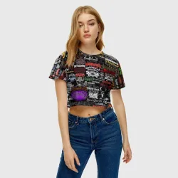 Женская футболка Crop-top 3D Hard Rock