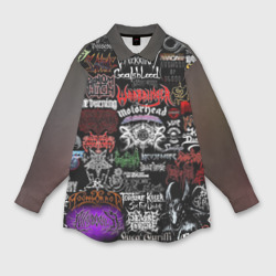 Женская рубашка oversize 3D Hard Rock