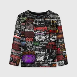 Детский лонгслив 3D Hard Rock