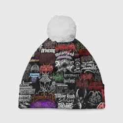Шапка 3D c помпоном Hard Rock
