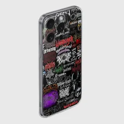 Чехол для iPhone 15 Pro силиконовый с защитой камеры Hard Rock - фото 2