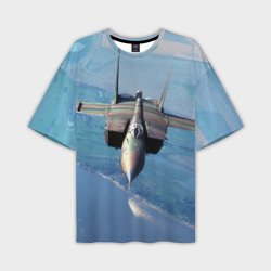 Мужская футболка oversize 3D МиГ-31