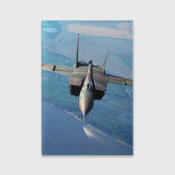 Обложка для паспорта матовая кожа МиГ-31