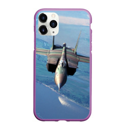 Чехол для iPhone 11 Pro Max матовый МиГ-31