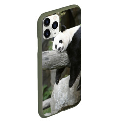 Чехол для iPhone 11 Pro матовый Большая уставшая панда - фото 2