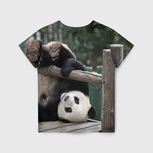 Детская футболка 3D Паркур панда, цвет 3D печать - фото 2