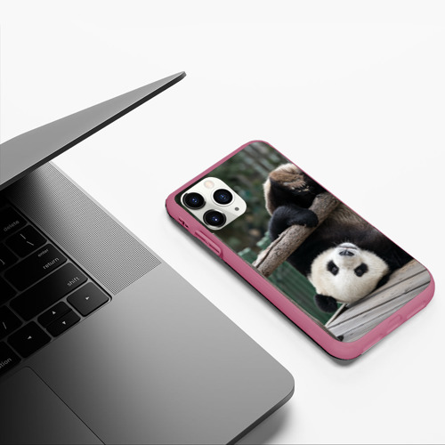 Чехол для iPhone 11 Pro матовый с принтом Паркур панда, фото #5