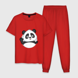 Мужская пижама хлопок Привет, я панда