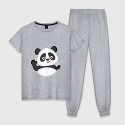 Женская пижама хлопок Привет, я панда