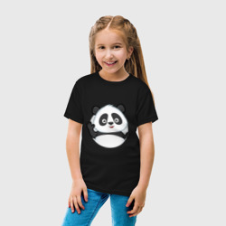 Детская футболка хлопок Привет, я панда - фото 2