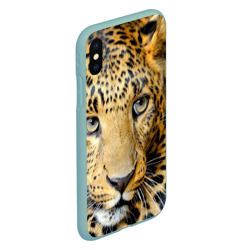 Чехол для iPhone XS Max матовый Леопард - фото 2