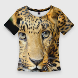 Женская футболка 3D Slim Леопард