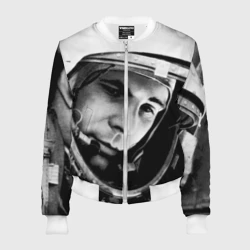 Женский бомбер 3D Юрий Гагарин