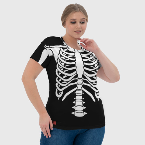 Женская футболка 3D Skeleton clique - фото 6