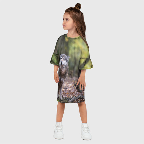 Детское платье 3D Серый волк - фото 3