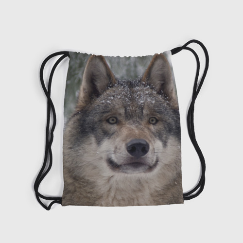Рюкзак-мешок 3D Серый волк - фото 6