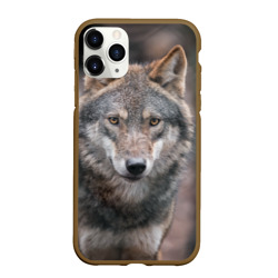 Чехол для iPhone 11 Pro Max матовый Волк - санитар леса