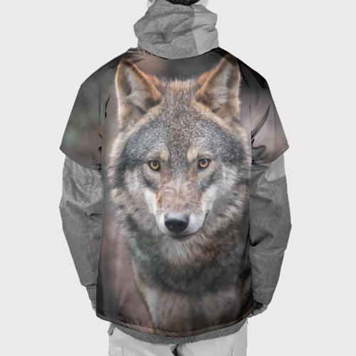Накидка на куртку 3D Волк - санитар леса, цвет 3D печать - фото 2
