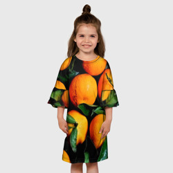 Детское платье 3D Мандаринчики - фото 2