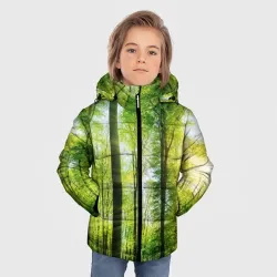 Зимняя куртка для мальчиков 3D Солнечный лес - фото 3